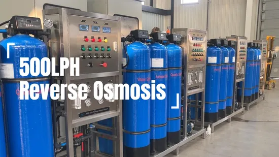 500lph浄水器水処理システム商業逆浸透RO水処理システム