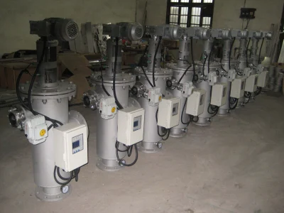 中国で循環水処理用自動自浄水ろ過装置を納入